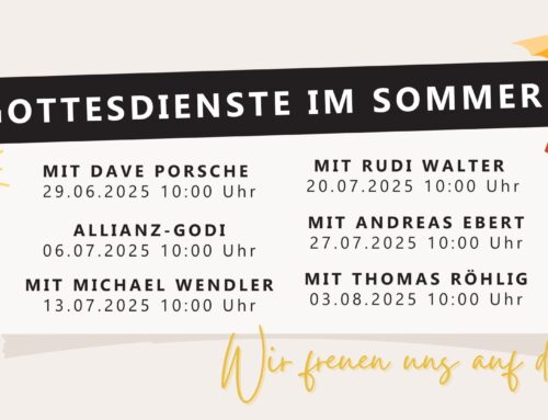 Gottesdienste im Sommer