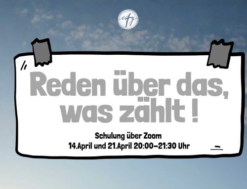 Reden über das, was zählt! (per Zoom)